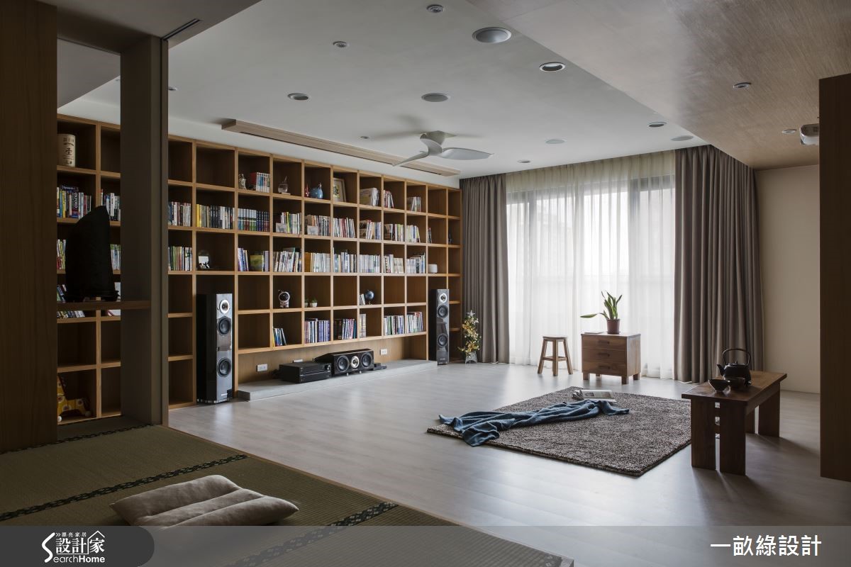 40 坪的住宅空間，在設計師重新佈局之下，將餐廳擴大